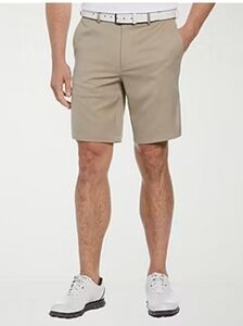 PGA TOUR Men's Golf Performance Shorts Chinchila Size 40